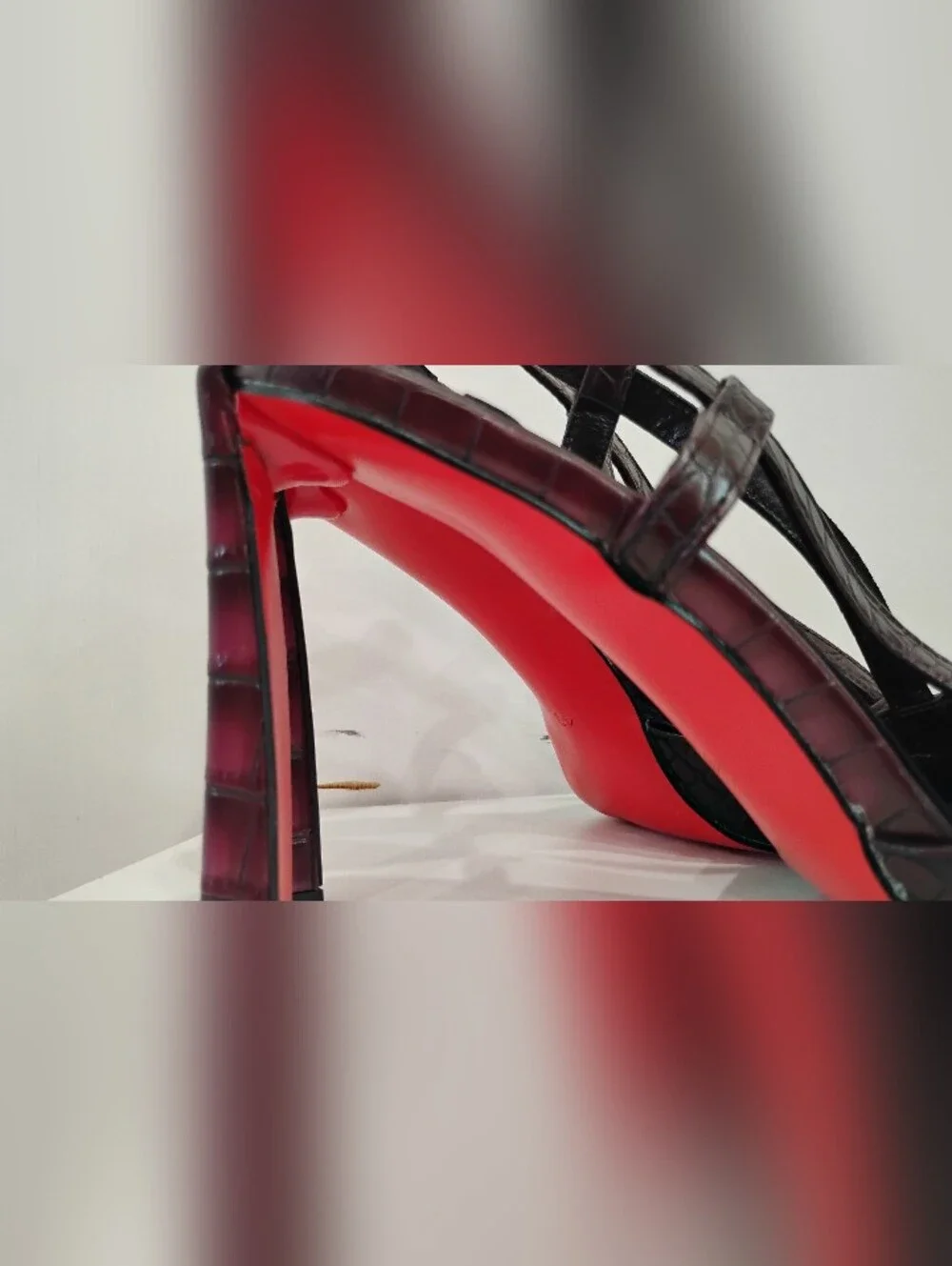 LOUBOUTIN INSPIRED SLING BACK HEELS NWOT